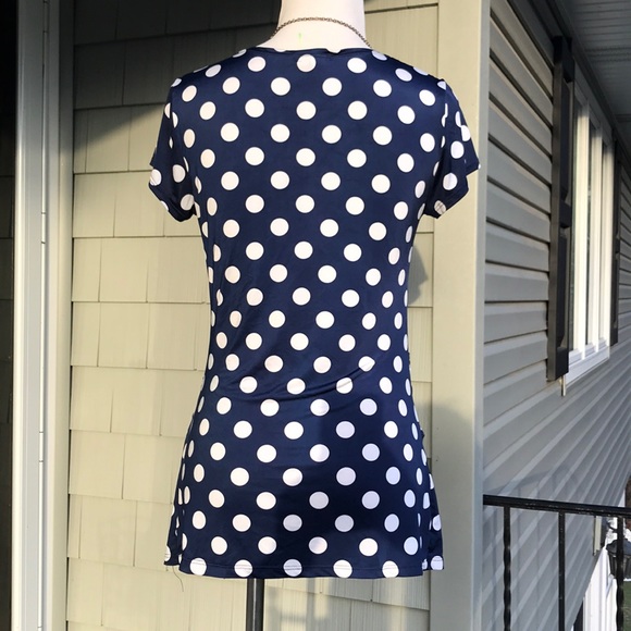 Charlotte Russe Polka Dot Top - Picture 3 of 6